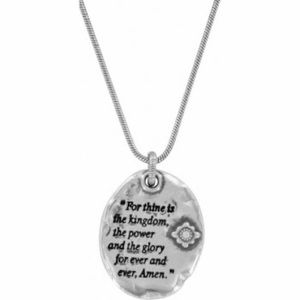 Brighton Lord’s Prayer Necklace Silver